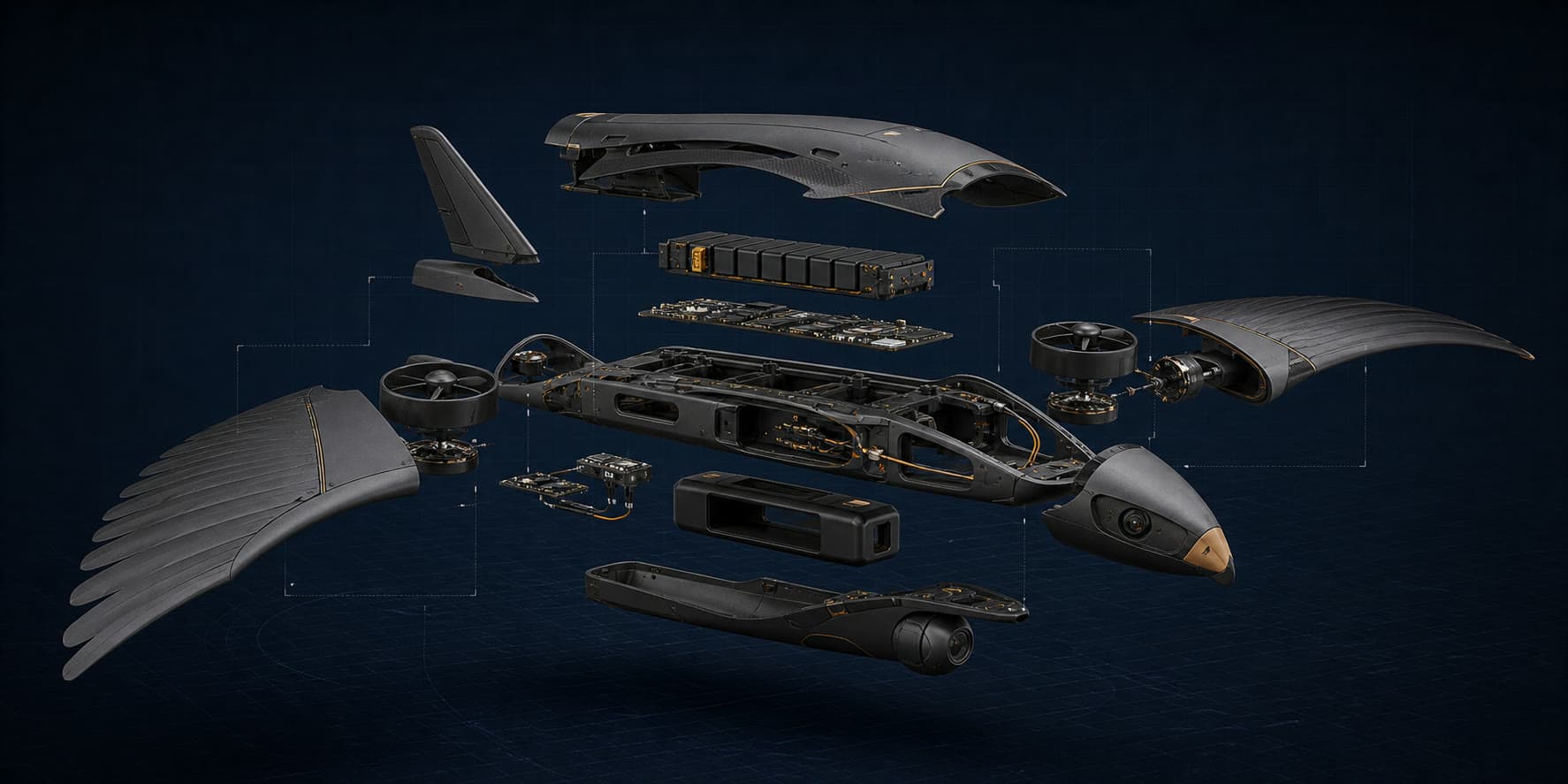 Lindur patrol aircraft components